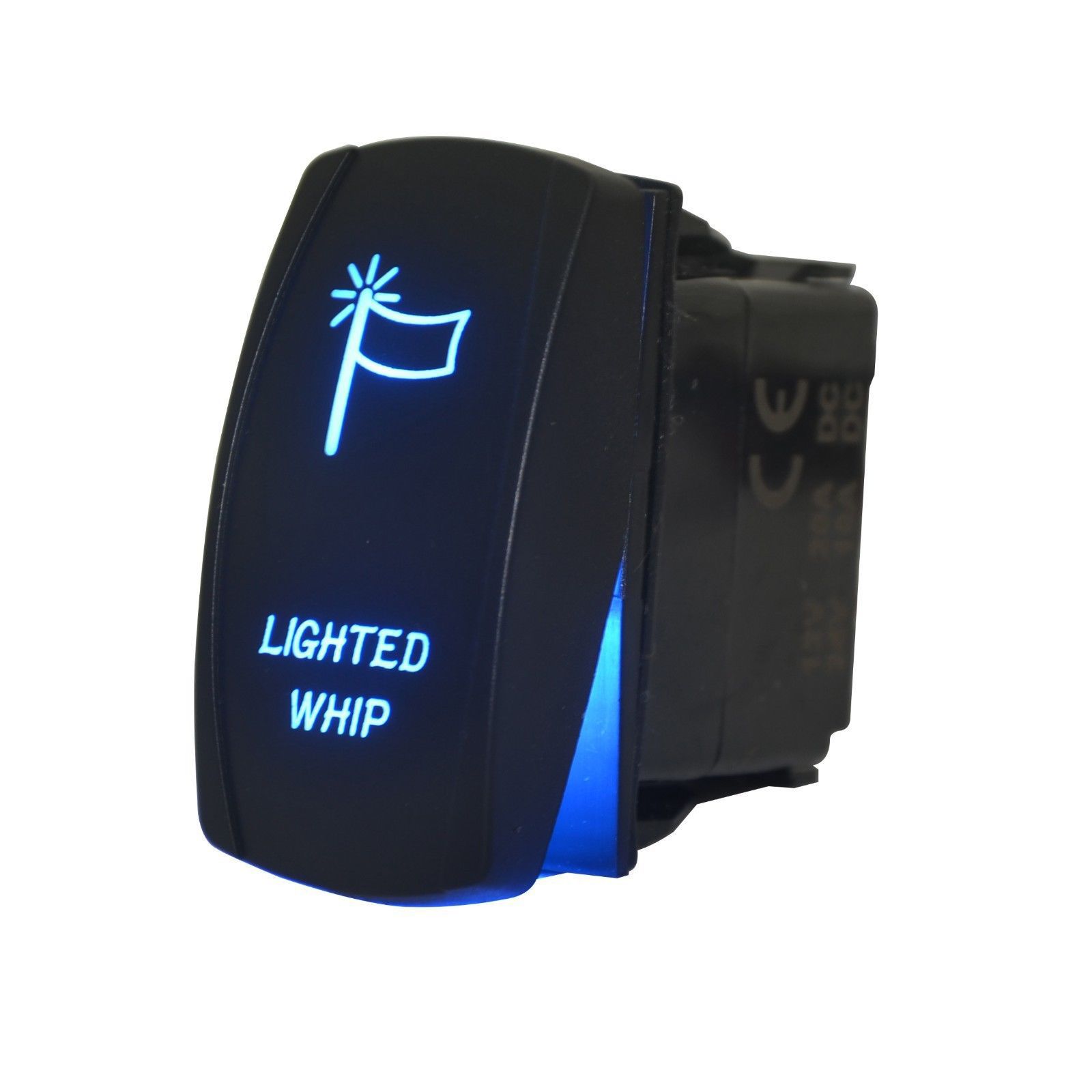 汽车船舶改装车用开关船型开关 5PIN 两档 蓝光12V