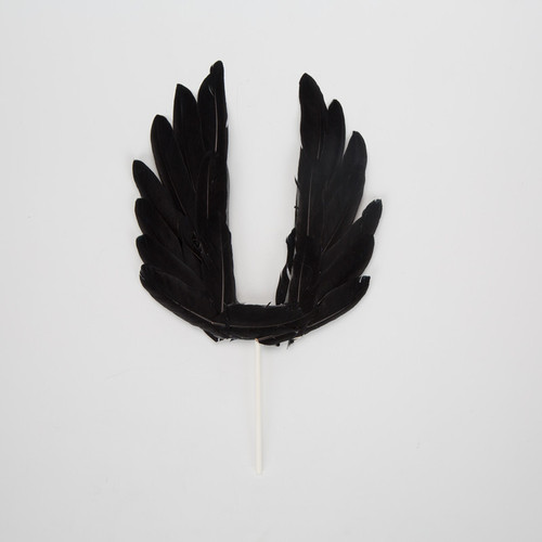 Creative birthday cake white feather wings angel big wings beautiful cake decoration multi-color big feathers