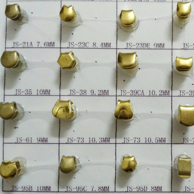 鞋带勾扣虎骨扣六角虎骨扣方形虎骨扣心形虎骨扣金字塔面