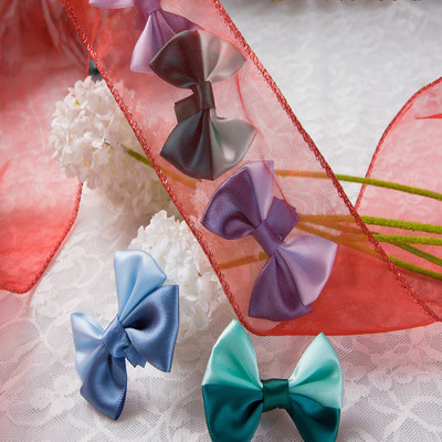 供应圣诞织带LED铜线灯串双层铁线边缎带