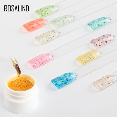 Petal dried gum model gum transparent gum flower fairy series Agaricus dried flower nail oil gum phototherapy glue 12 colors optional