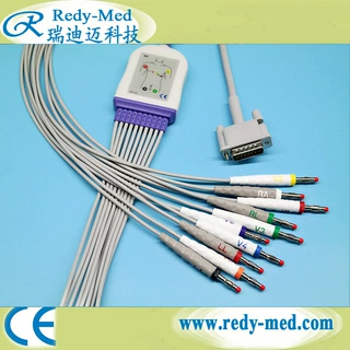 麦迪克斯心电导联线MedexMECG200心电工作站导联线心电图机电缆