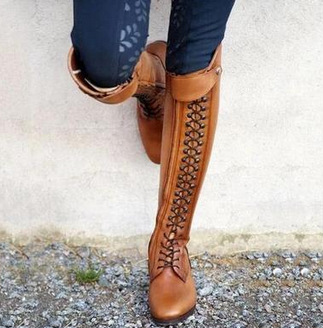 Bottes femme en PU artificiel - Ref 3355153 Image 1