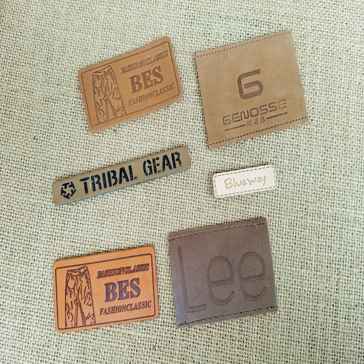 服装辅料牛仔裤夹克商标 厂家定做 真皮皮标 定制压印 厂家直销|ru