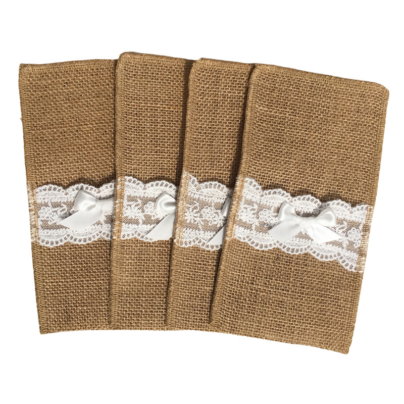 蝴蝶结刀叉袋（白色）3