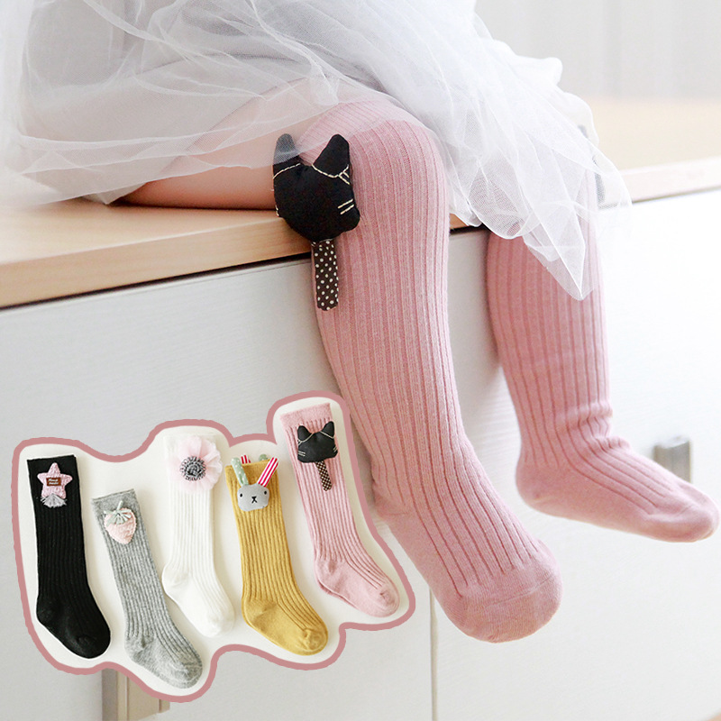 Autumn and winter new pattern Double needle baby Stockings lovely originality baby Socks Cartoon men and women High Socks