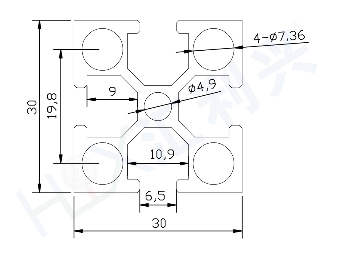 㶫ˮ߹ҵܵ/30*30Ͳ/HLX-213030ɳ