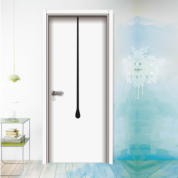 简约欧式生态门 室内房间隔音实木门 实木拼接入户门 生态拼接门|ru