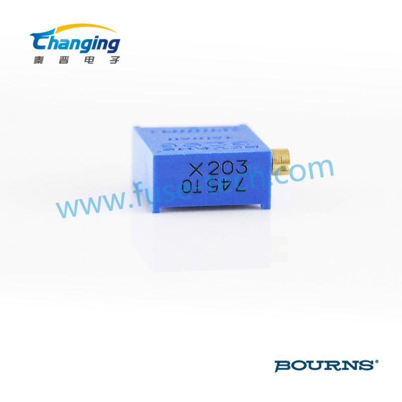 多圈精密电阻器 进口伯恩斯 3296X-1-203LF  可调电阻 侧调
