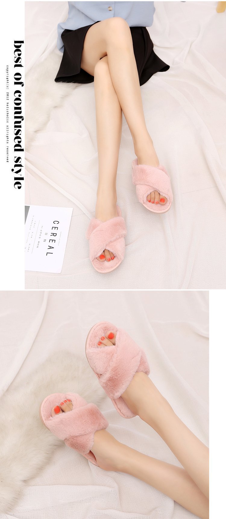 women s home furry cotton slippers nihaostyles clothing wholesale NSKJX71190