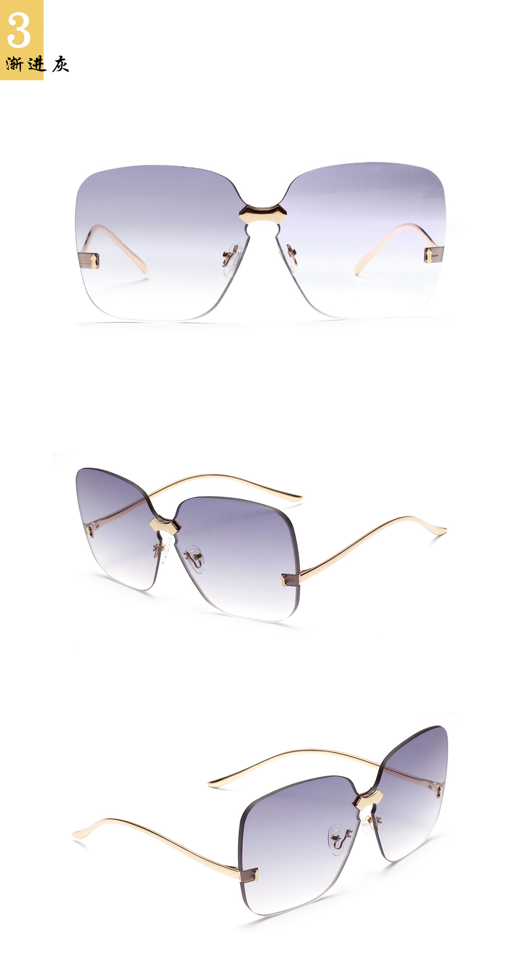 بلا حدود النظارات الشمسية جيلي اللون البحرية نظارات الجملة Nihaojewelry display picture 7