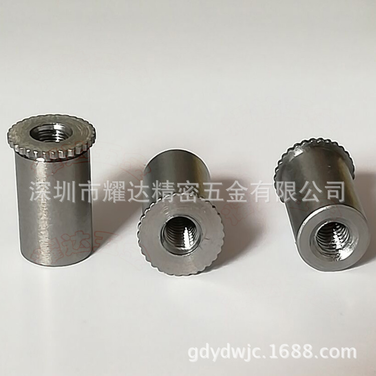 批发五金压花螺柱DSOS-M3-8规格螺纹柱 钣金螺杆五金压铆螺母柱