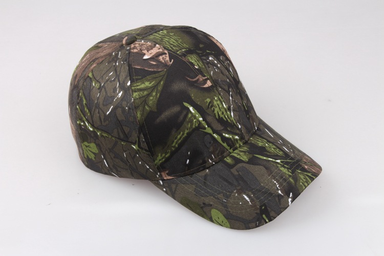 Outdoor Sun Protection Quick Drying Hat With Jungle Leaves Men's And Women's Camouflage Fashionable Baseball Cap_voghion.com