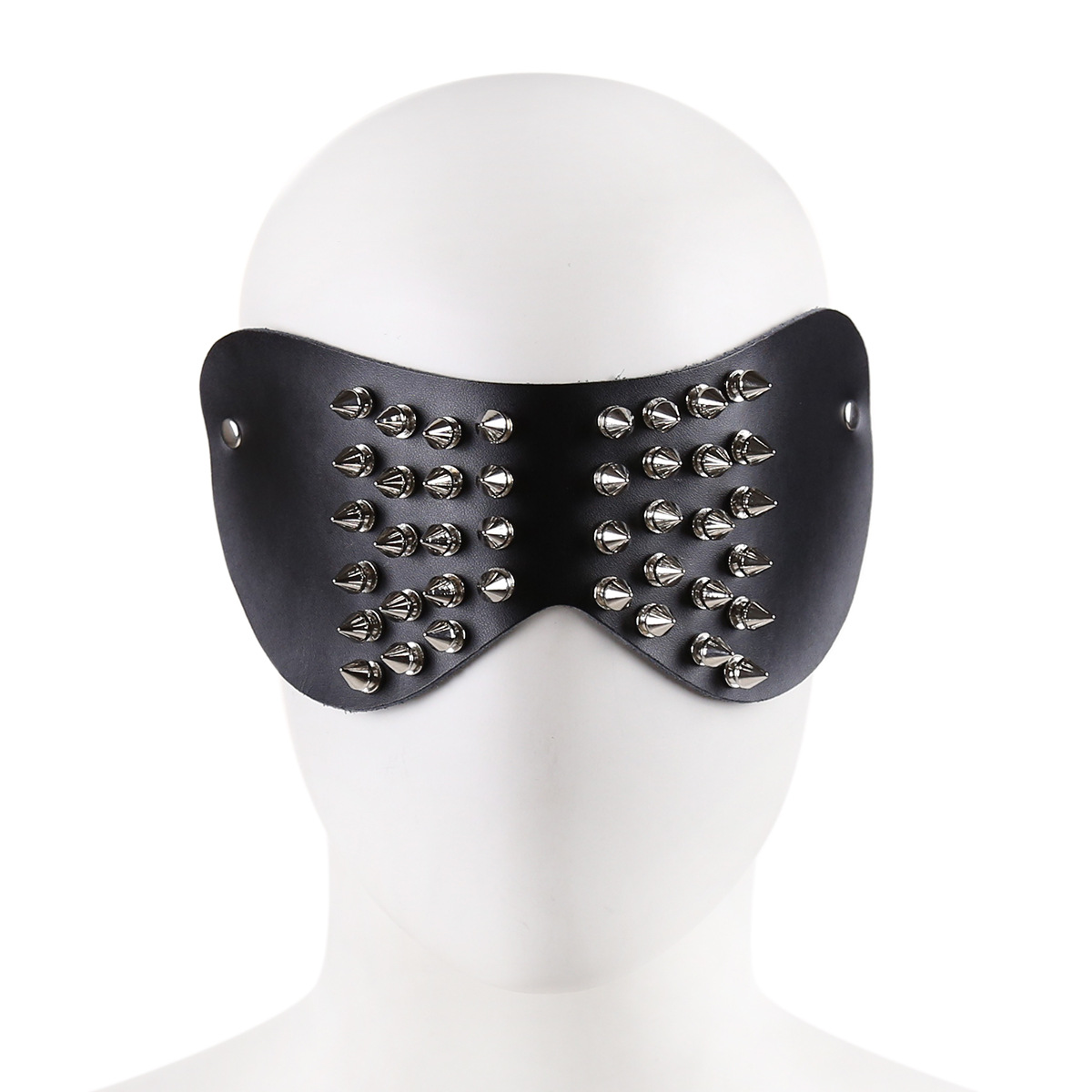 Sexo productos de cuidado de la salud sexy cuero genuino máscara de ojos boca enchufe suministro directo de fábrica punta uñas máscara de piel de vaca máscara de juguete image 3
