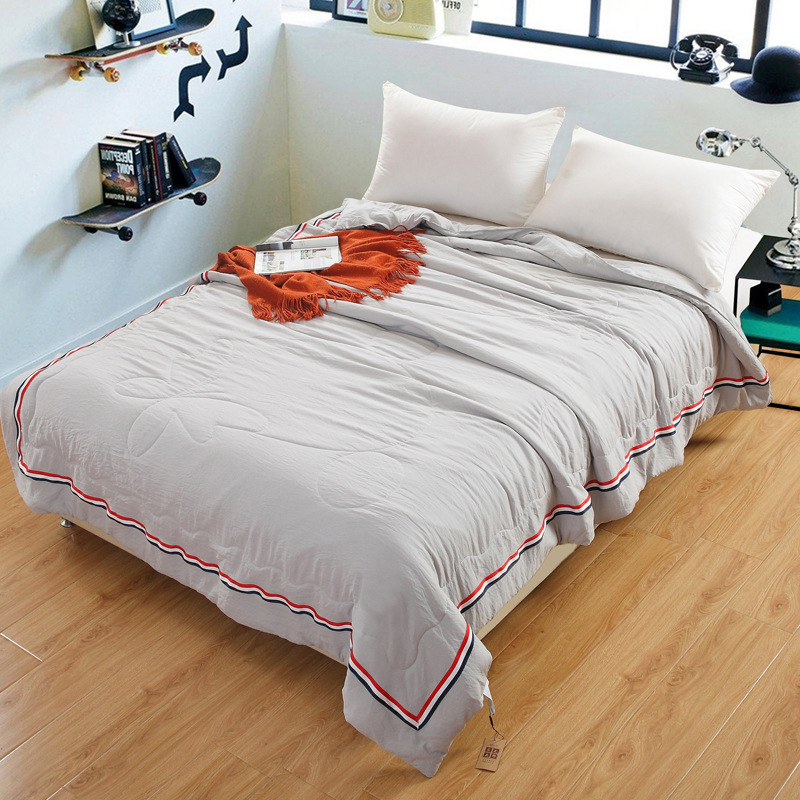 Manufactor Direct selling Washed cotton Cool in summer Double summer quilt Northern Europe Simplicity Solid Summer quilt Solid Single quilt
