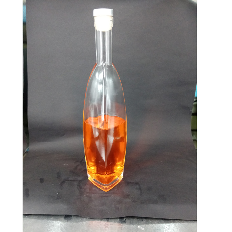 定制玻璃酒瓶 晶白料红酒瓶洋酒瓶700ml伏特加酒瓶XO白兰地酒瓶