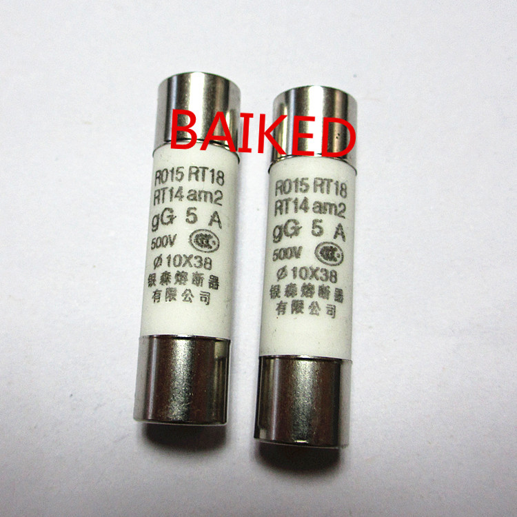 乐清市银森熔断器有限公司R015 RO15 10X38 500V 5A 有填料封闭管