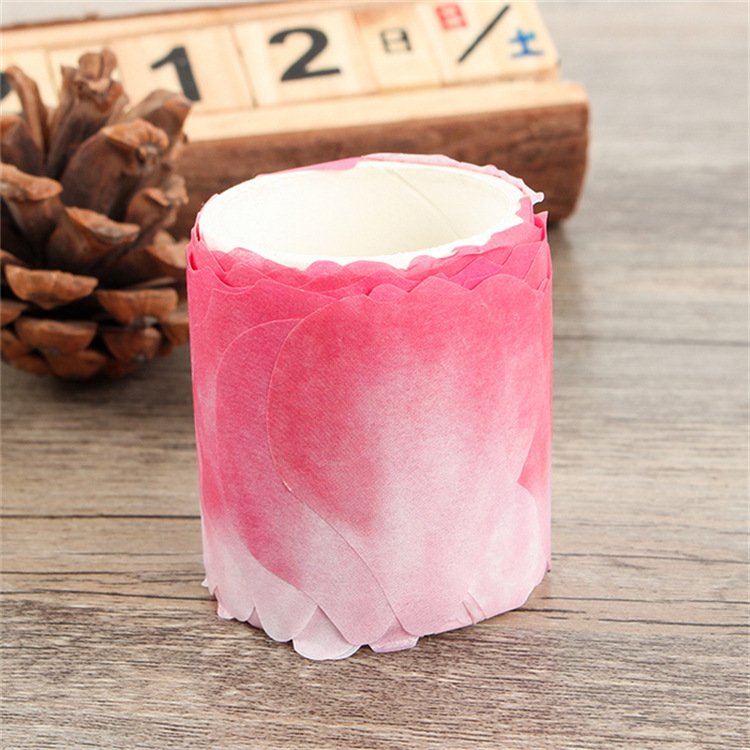 Pétalos de flor de cerezo y cinta de papel DIY envío gratuito diario creativo japonés pegatina diario cinta material decorativo al por mayor