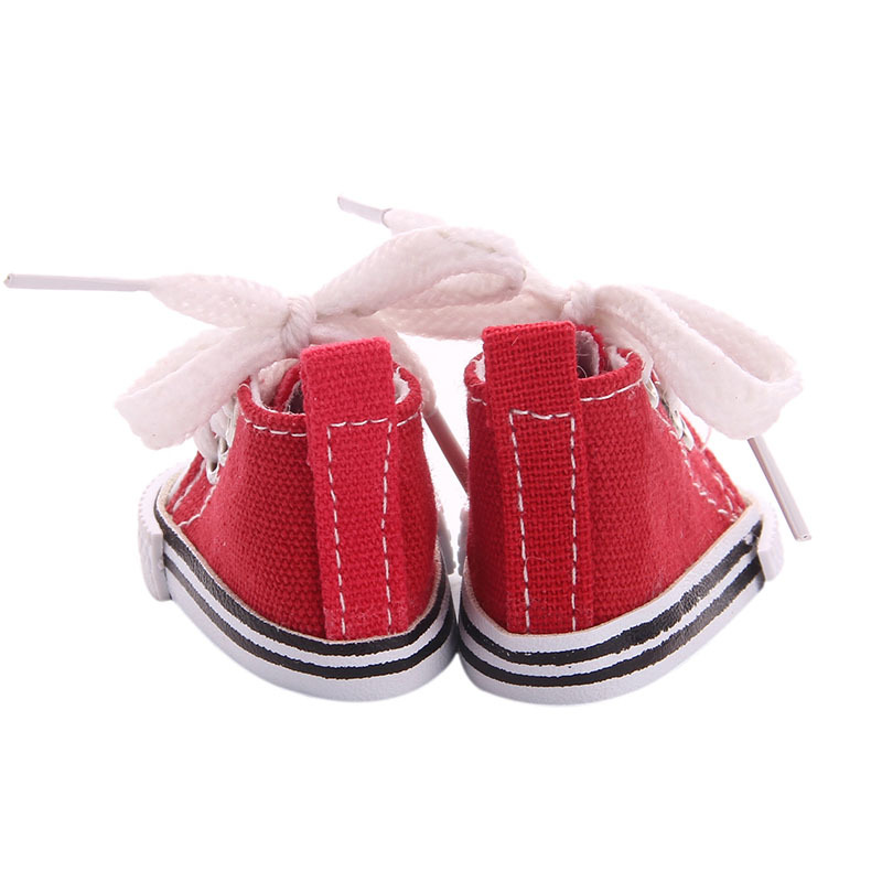 娃娃配件5cm鞋子帆布鞋6/1bjd娃娃帆布鞋娃娃大红色帆布 厂家直售