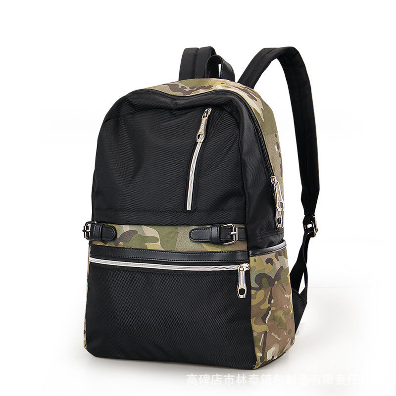 新款中学生书包男时尚百搭双肩包女休闲防水牛津布包包旅行背包