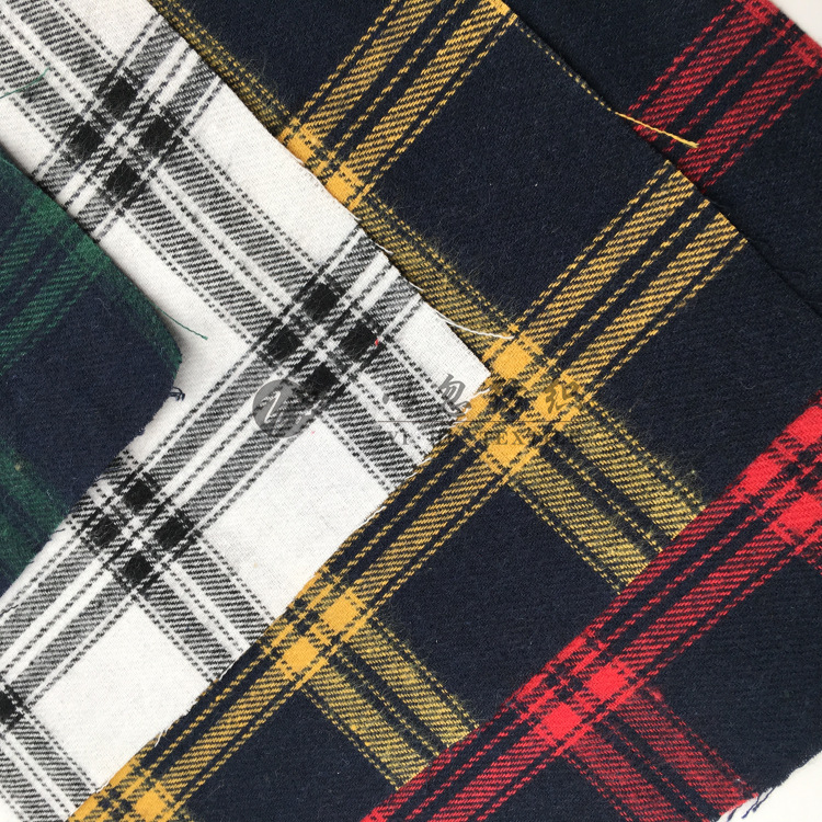 全棉磨毛色织斜纹 秋冬款经典四色 时尚男女装 衬衫面料 现货热销