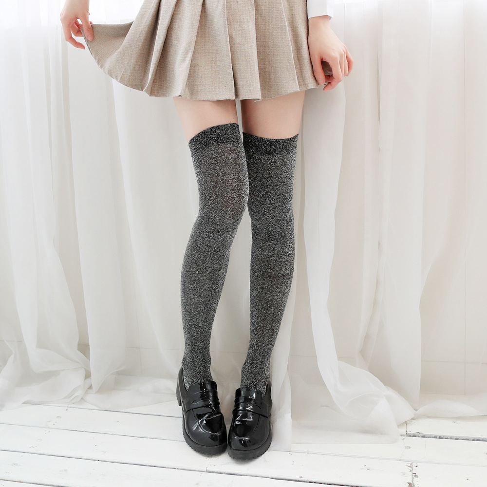 Summer nail sequins, knee socks for elementary school students, high boots, 925 sample silver