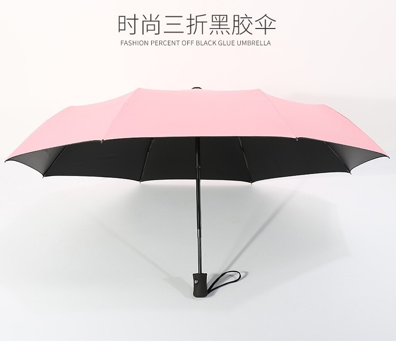 雨伞厂家批发全自动高档三折伞晴雨伞广告伞数码印logo|ms