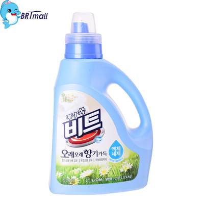 韓國進口正品 柔順無熒光劑碧特強力濃縮芳香滾筒洗衣液2.4L碧太