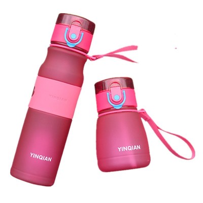 银仟水杯67硅胶吸管塑料水杯儿童情侣杯子磨砂密封杯迷你随手杯|ms