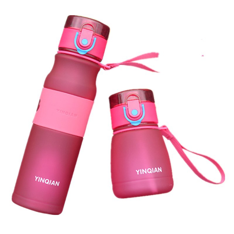 银仟水杯67硅胶吸管塑料水杯儿童情侣杯子磨砂密封杯迷你随手杯|ms