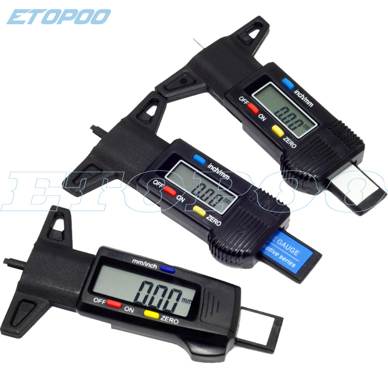 Promotion of 0-25MM The metal rod digital display Tire depth gauge Tread feet