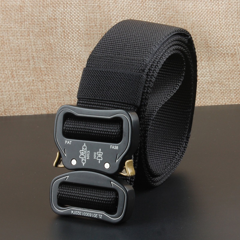 新版尼龙腰带 合金插扣一秒速开 男士户外休闲腰带 厂家现货批发