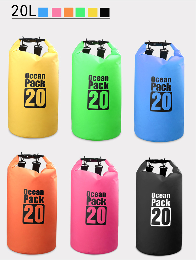 Fashion Solid Color Pvc Waterproof Bag Swimming Accessories display picture 2