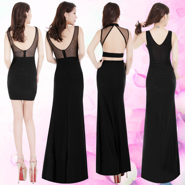 Summer black sexy dress