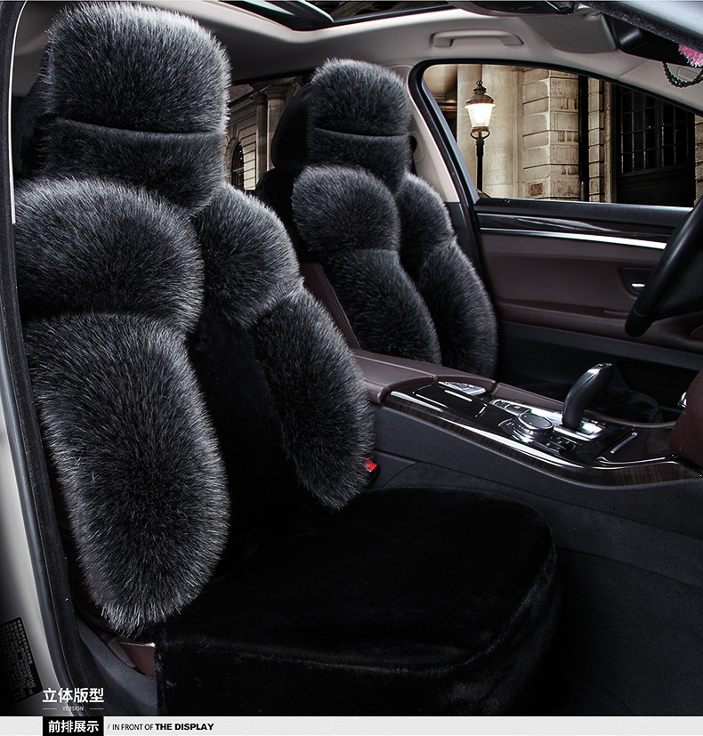 New Car Seat Cover Full Surround Winter Plush Warm Car Seat Cover