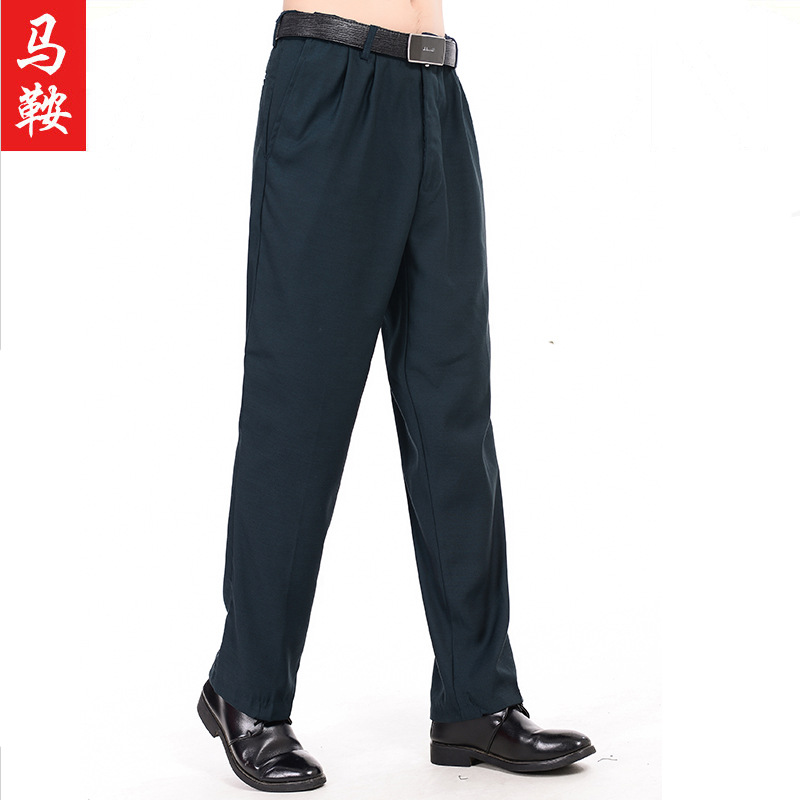 新款保安春秋执勤裤男士黑色大码工装裤劳保工作裤冬季制服作训裤|ms