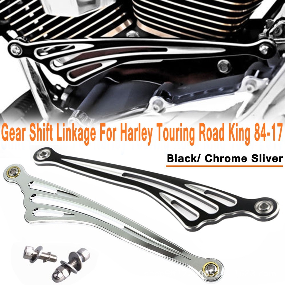 Chrome CNC Shifter Shift Linkage Fit For Harley Davidson Street Glide
