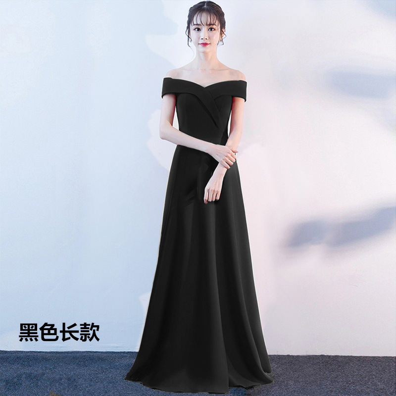 Vestido de novia para brindis 2026, nuevo vestido de noche largo y ajustado con hombros descubiertos para fiesta de compromiso, otoño y verano, para mujer.