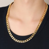 Necklace hip-hop style suitable for men and women, European style, 18 carat, wish