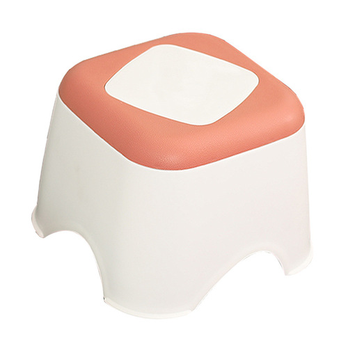A plastic chair with a thickened design, simple and fashionable, suitable for home use, adult small dining chair, shoe bench, chair