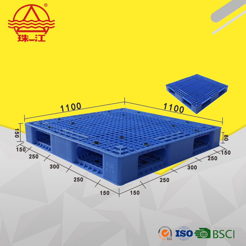 网格双面塑胶托盘 两面用塑胶卡板 网格塑料仓储运输卡板厂家