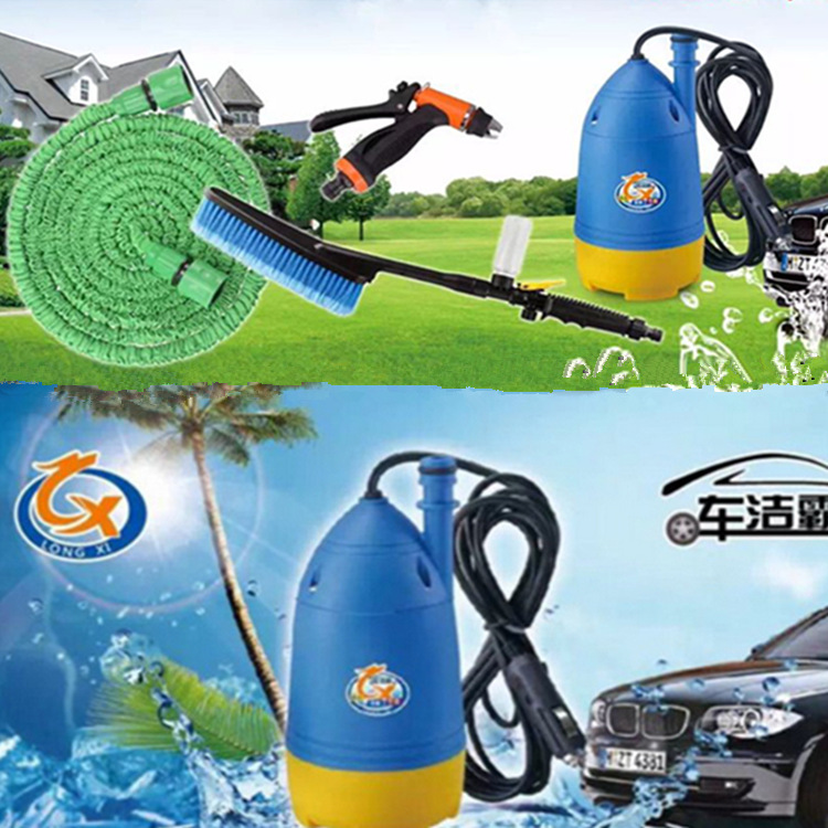 車載家用高壓洗車12V 220V電動洗車器微型潛水泵洗車機清洗水槍