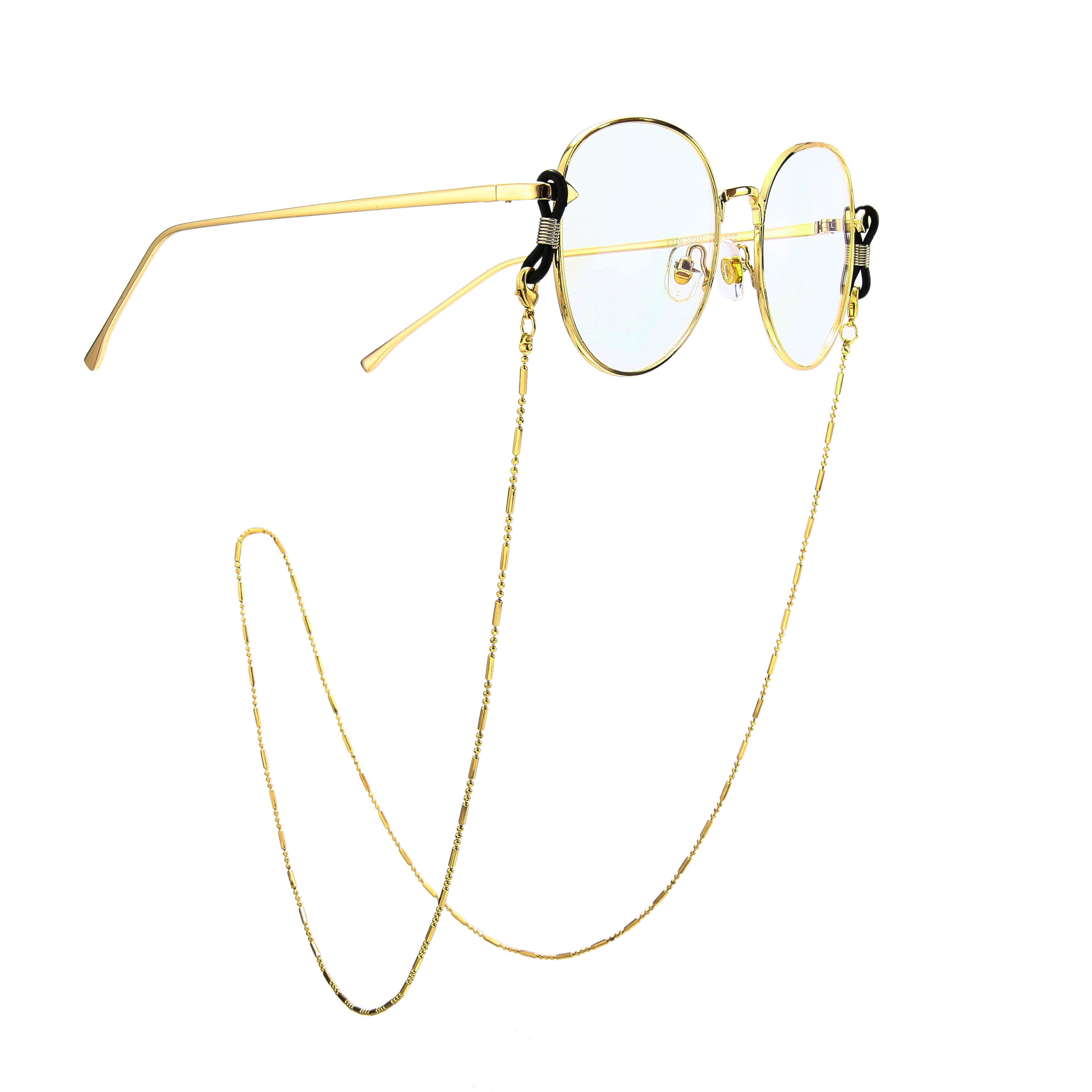 Stainless Steel Bead Chain Sunglasses Chain Non-slip Hanging Chain Glasses Chain display picture 7