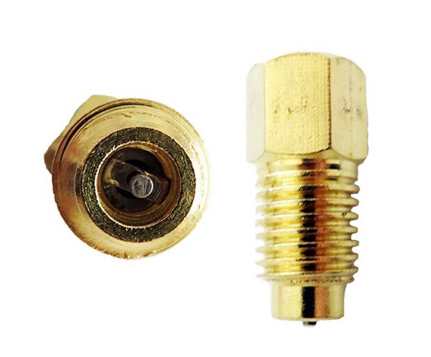 R134A refrigerant tank 1/4sae outer 1/2acme threaded joint