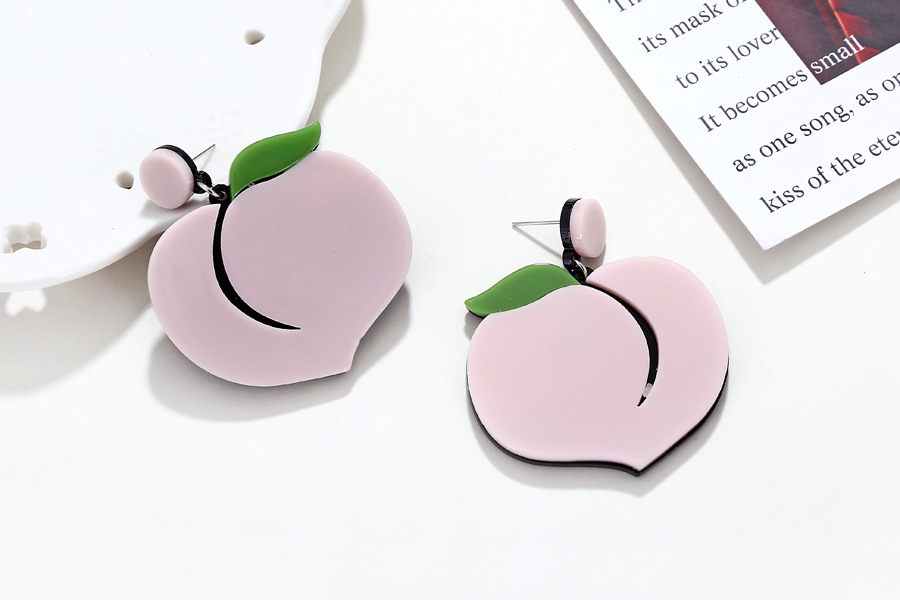 Nihaojewelry Jewelry Wholesale Simple Fruit Watermelon Strawberry Lemon Cherry Earrings display picture 29