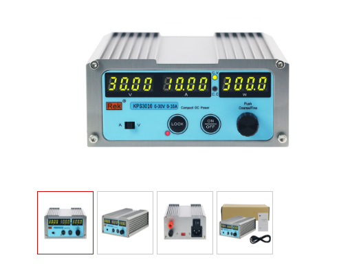 30V10A可调开关直流稳压电源Rek美瑞克KPS3010单路输出四位显示