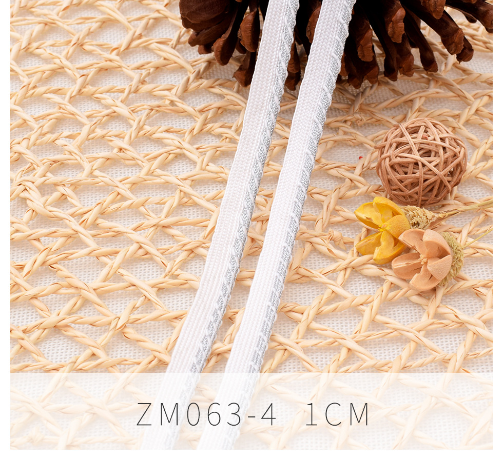 ZM063系列精品带银丝子母带滚边绳 1cm被子枕芯服装服饰辅料嵌边-阿里巴巴