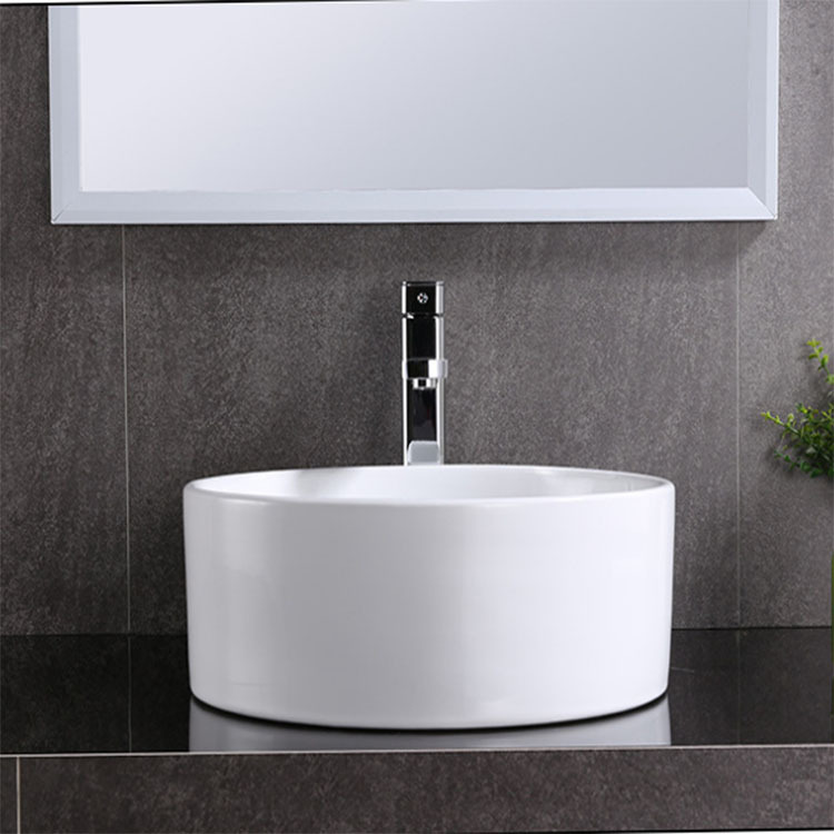 卫浴厂家直销陶瓷台上盆洗手盆方形洗面盆洗脸台盆酒店圆形艺术盆