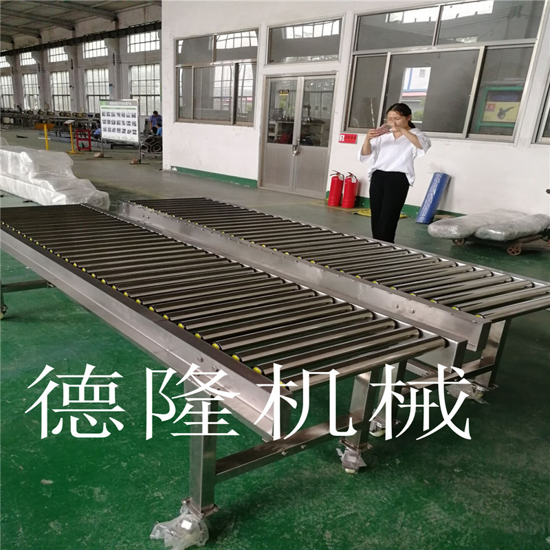 水平动力滚筒输送机流水线不锈钢辊道匀速调速滚筒传送带输送带