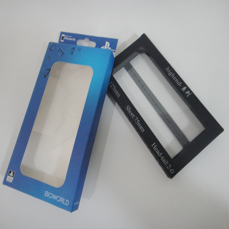 手机壳包装盒 手机壳彩盒纸盒 开窗包装盒定做 镭射纸套卡包装盒